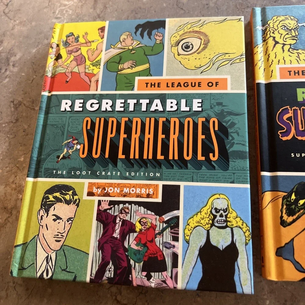 Set Of 2 The League of Regrettable Superheroes & Supervillains Hardcover